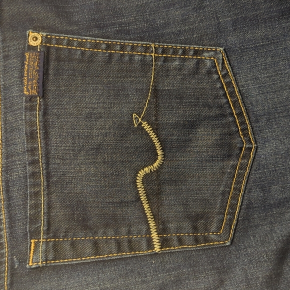 7 For All Mankind, straight leg, blue jeans, 31 - Picture 5 of 9